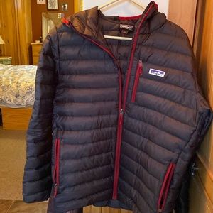 Patagonia gray sugar down hoodie